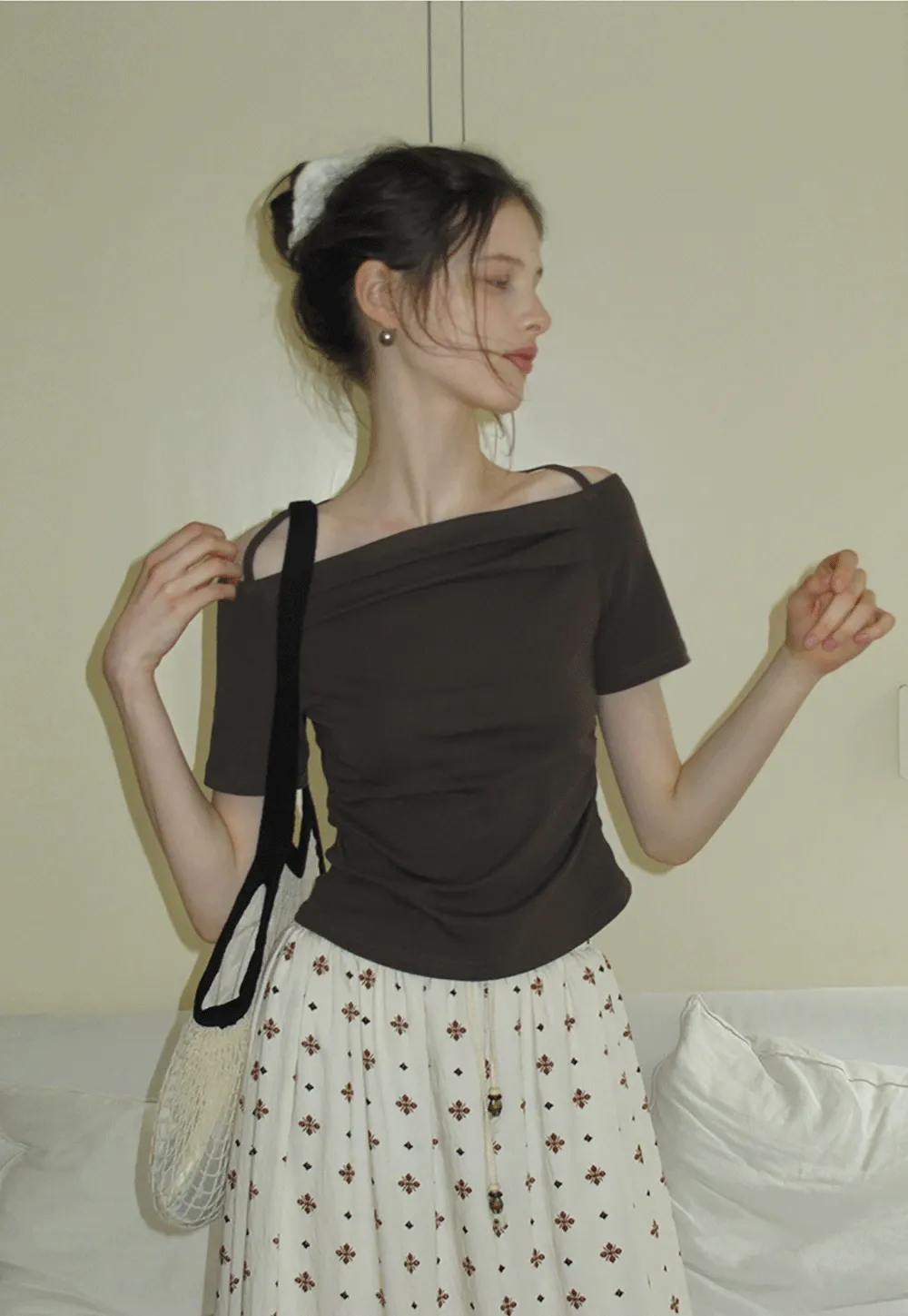 Strappy Off-Shoulder Tee