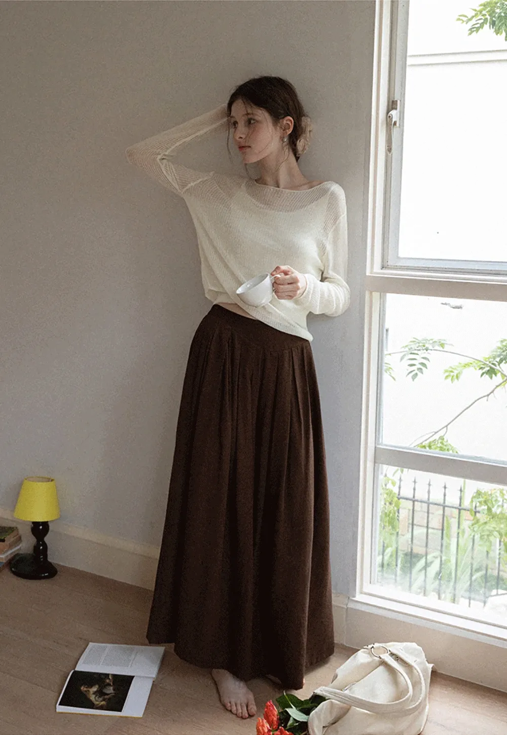 Women’s High Waist Pleated Wide Leg Pants