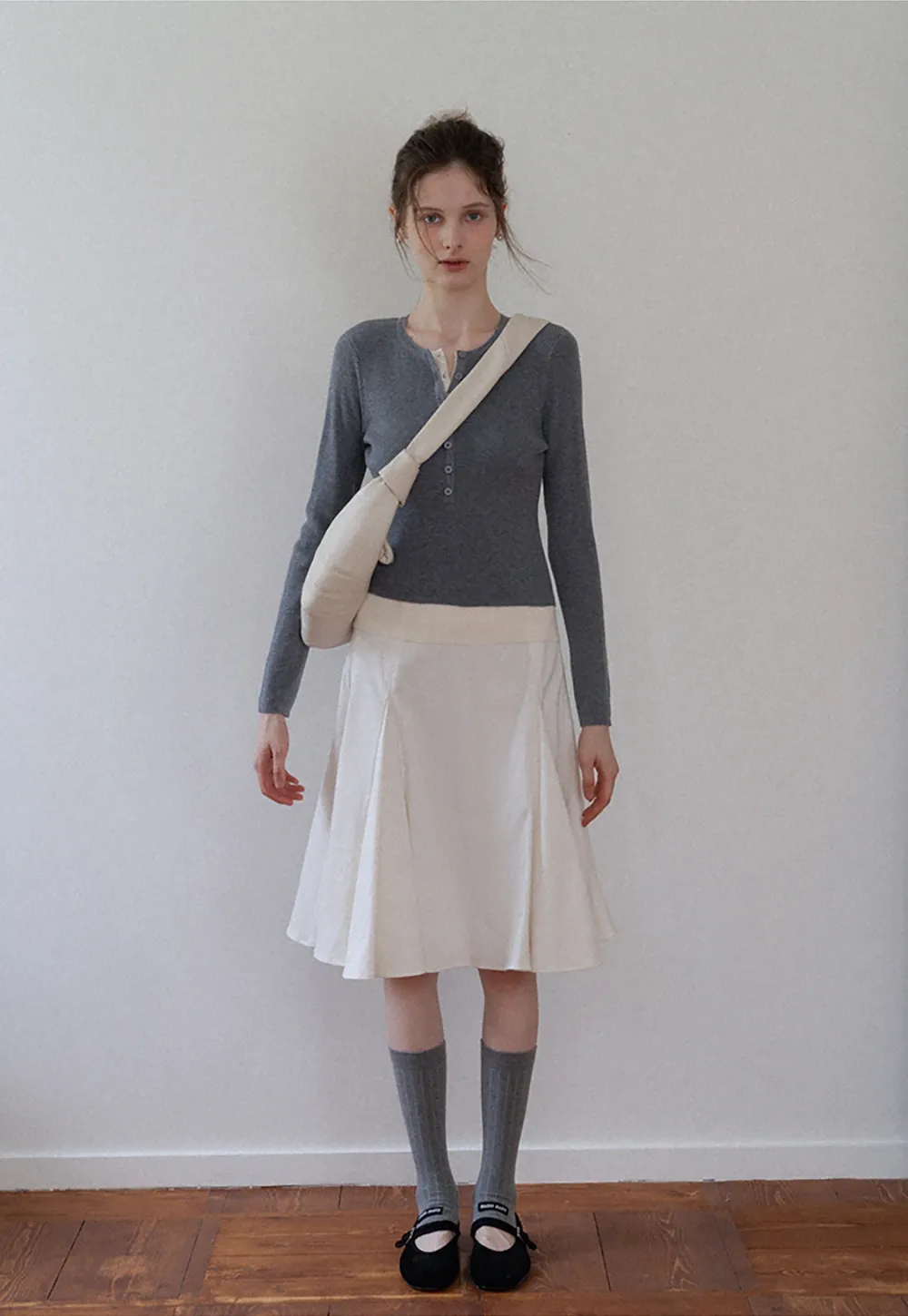 Women's High Waist Flared Skort