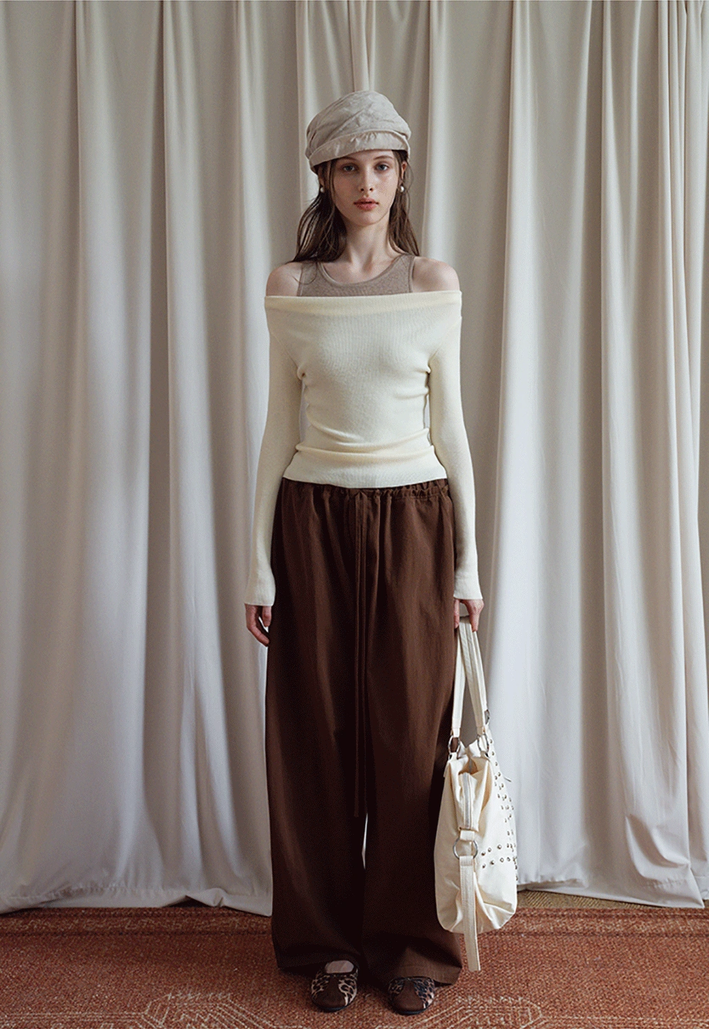 Women's Drawstring Wide-Leg Pants