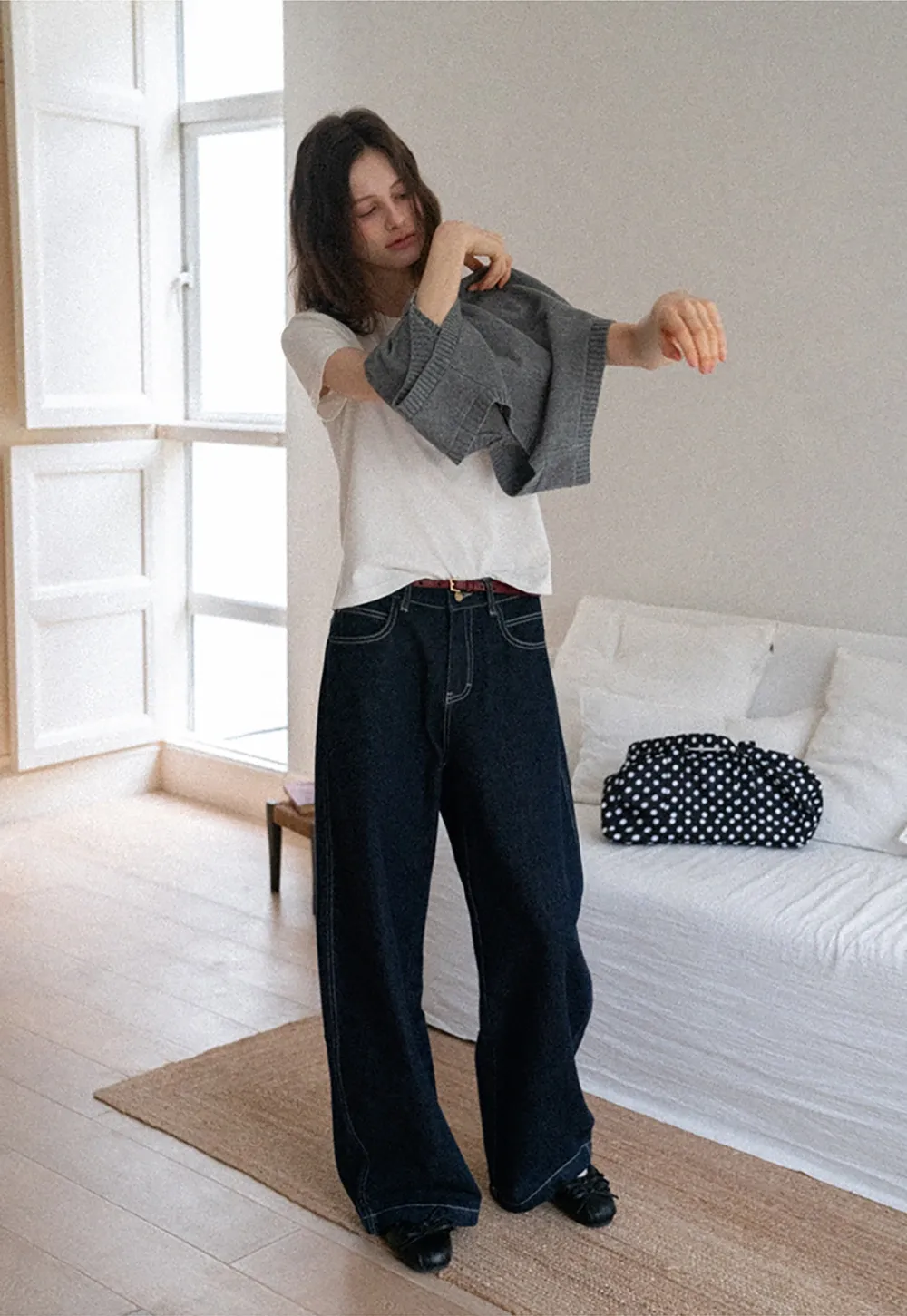 V-Neck Knit Sweater Vest