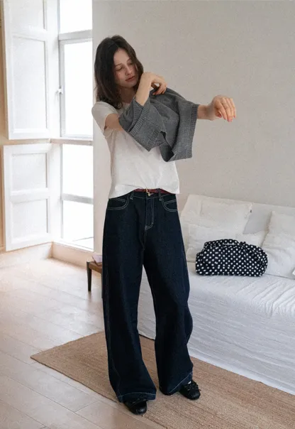 V-Neck Knit Sweater Vest