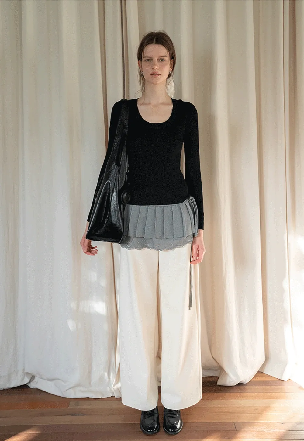 Women’s Off-White Wide Leg Dress Pants