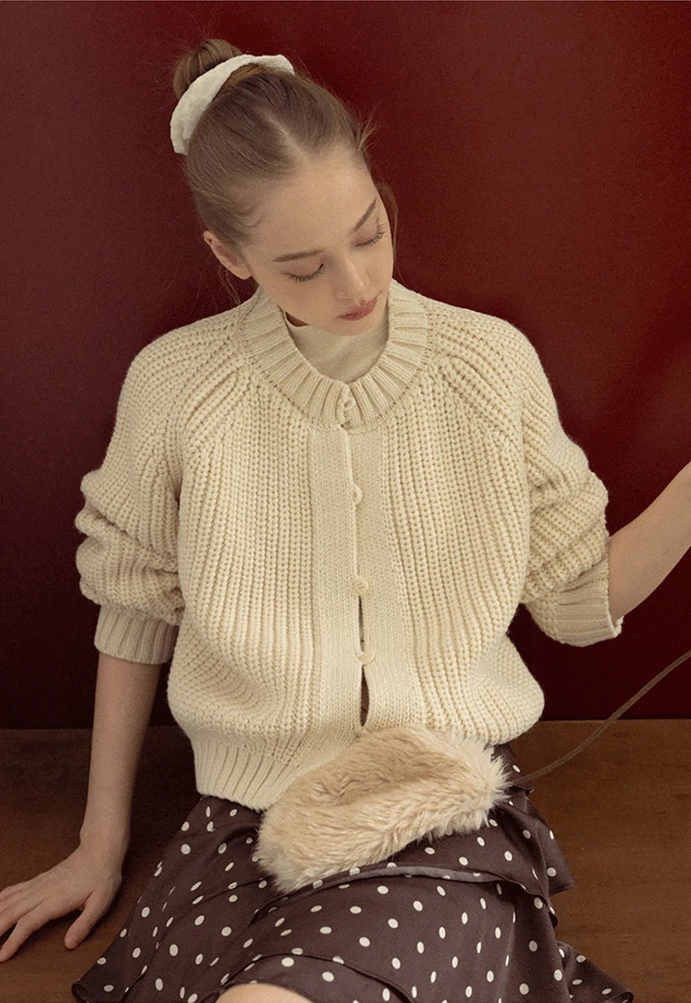 Classic Button Cardigan Women Soft Knitwear