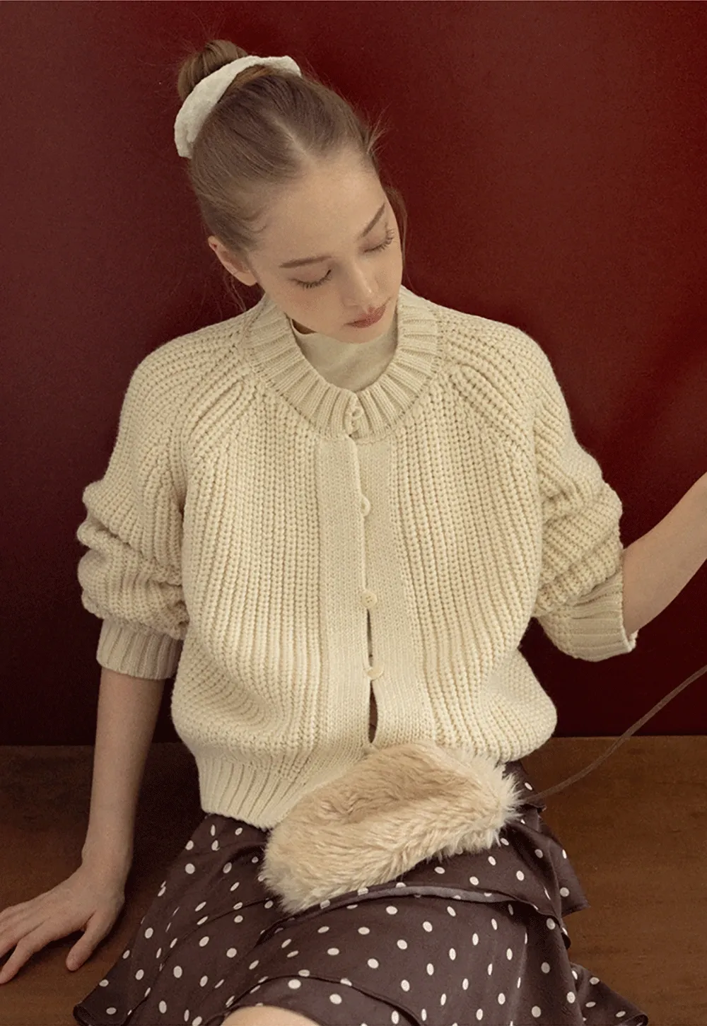 Classic Button Cardigan Women Soft Knitwear