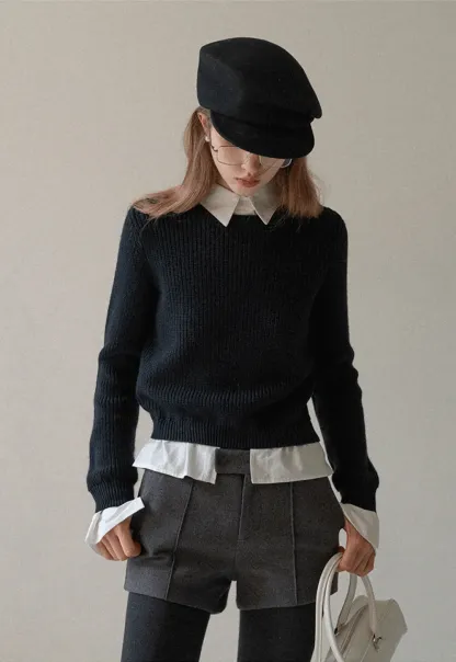 Wool Structured Newsboy Cap