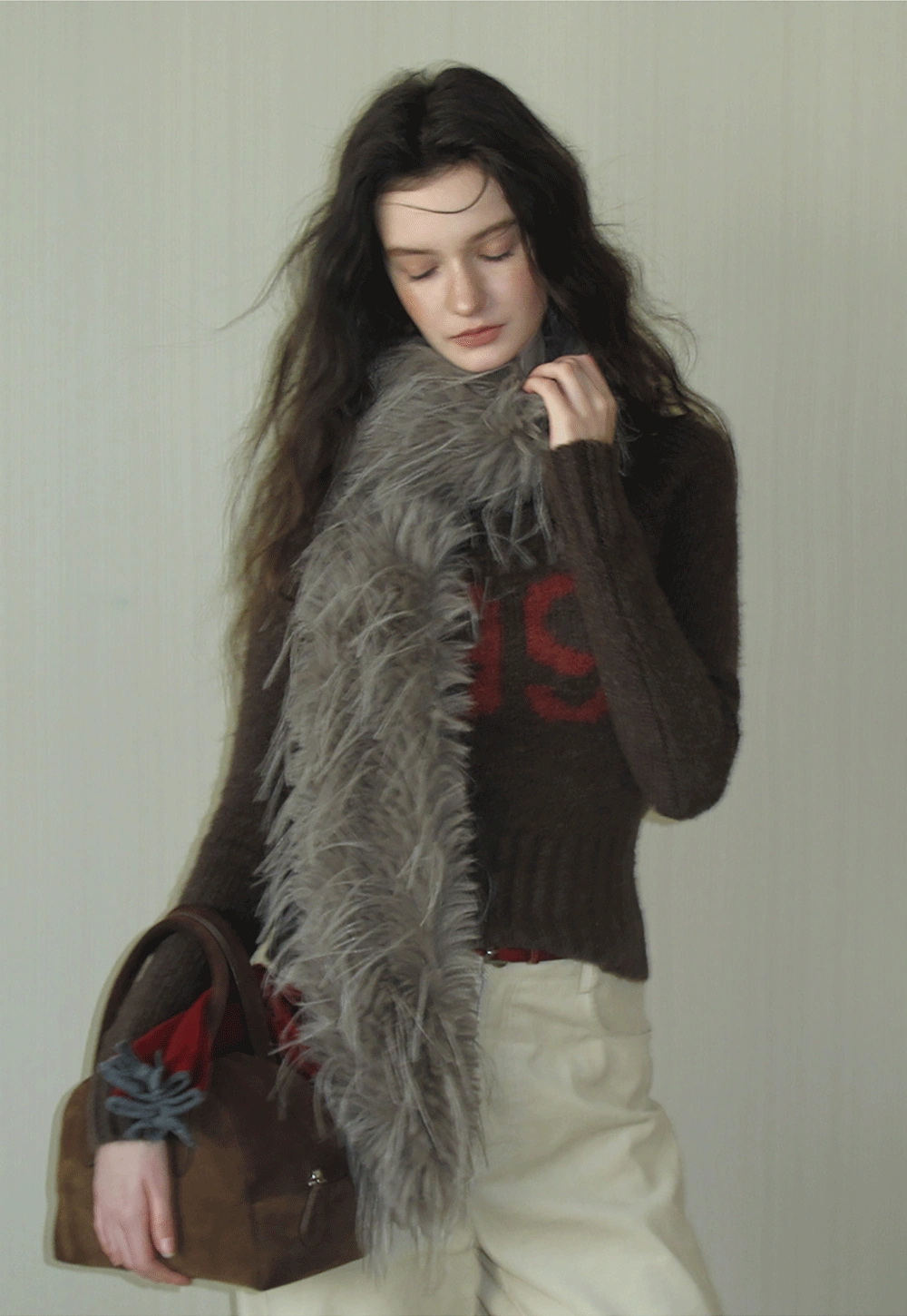 Women Knitted Crew Neck Sweater