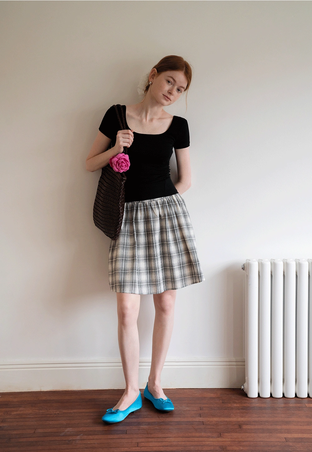 Women's Plaid Pleated Skirt