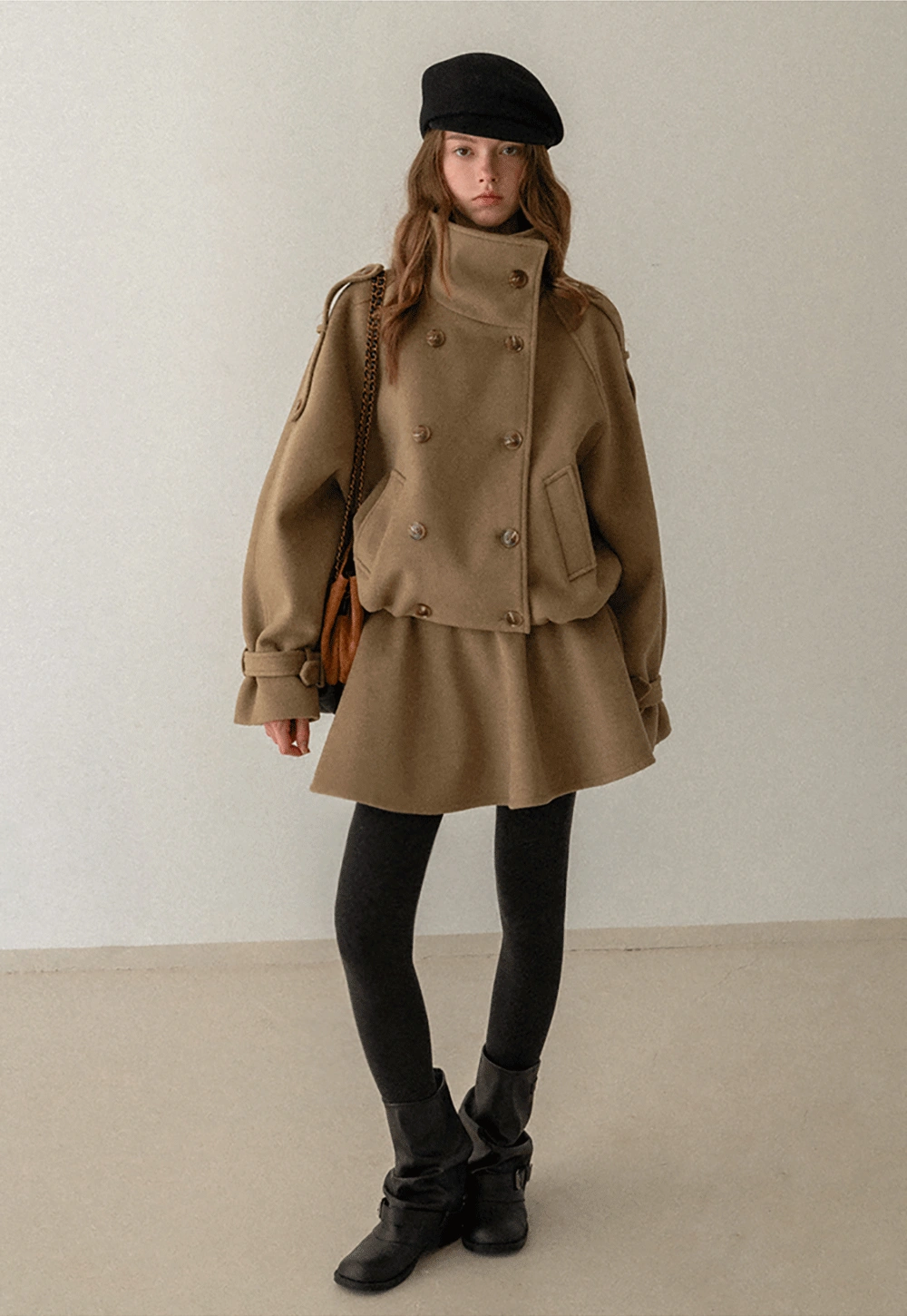 Elegant Jacket and Pleated Skirt Set