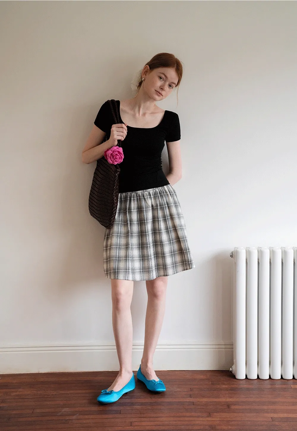 Women's Plaid Pleated Skirt