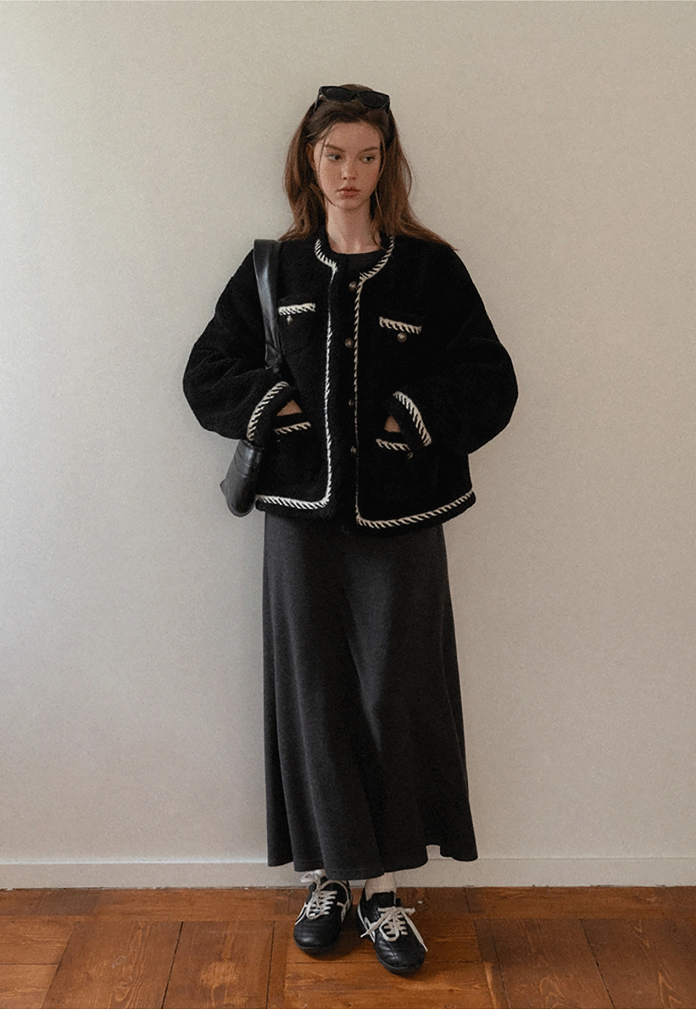 Chanel-Inspired Woven Quilted Short Jacket