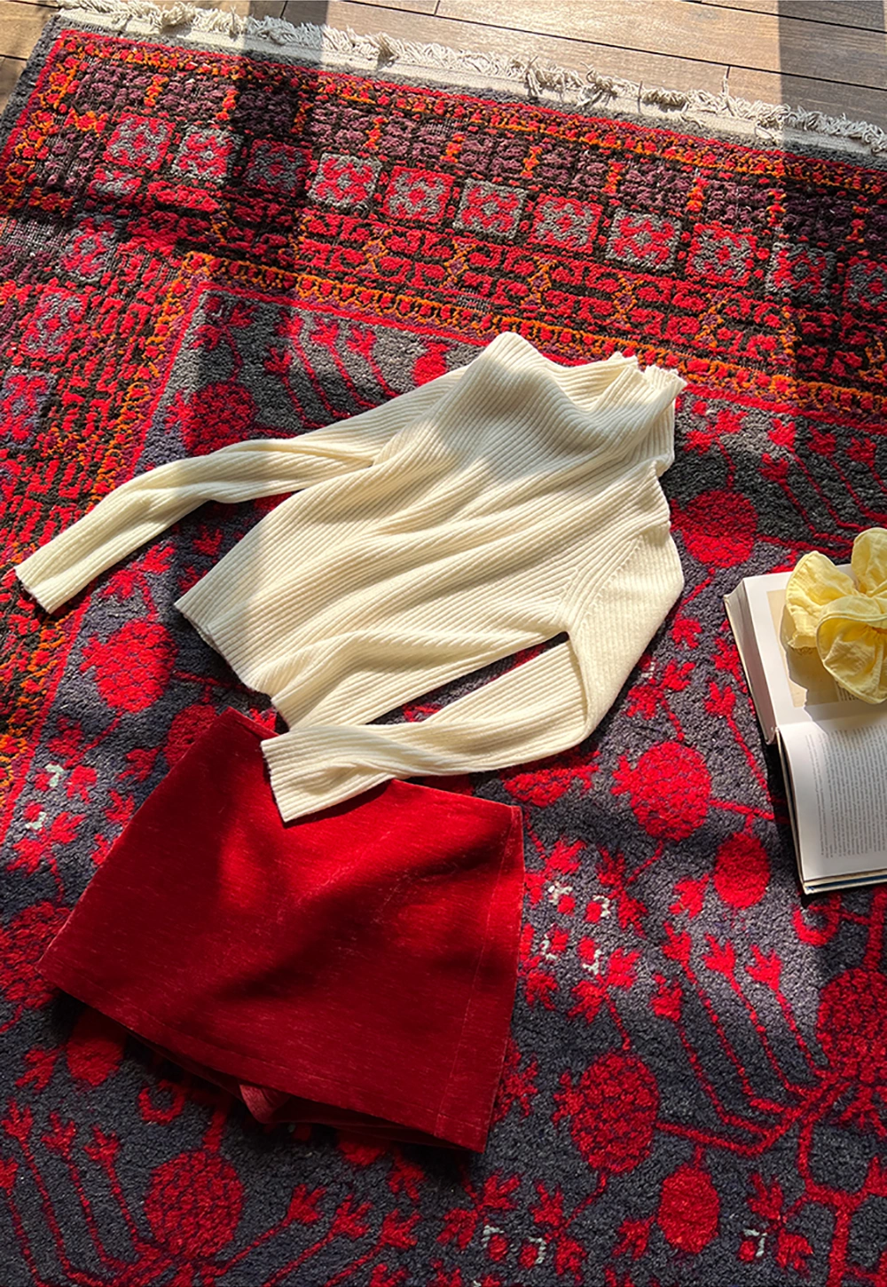 Women Velvet Mini Skirt for Winter