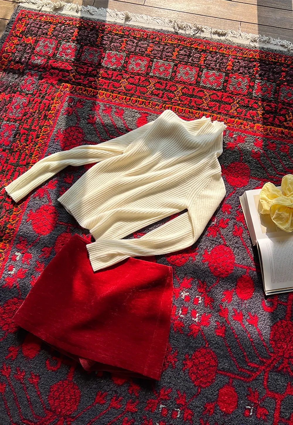 Women Velvet Mini Skirt for Winter