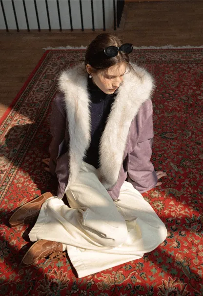 Women Double-Sided Fuzzy Coat