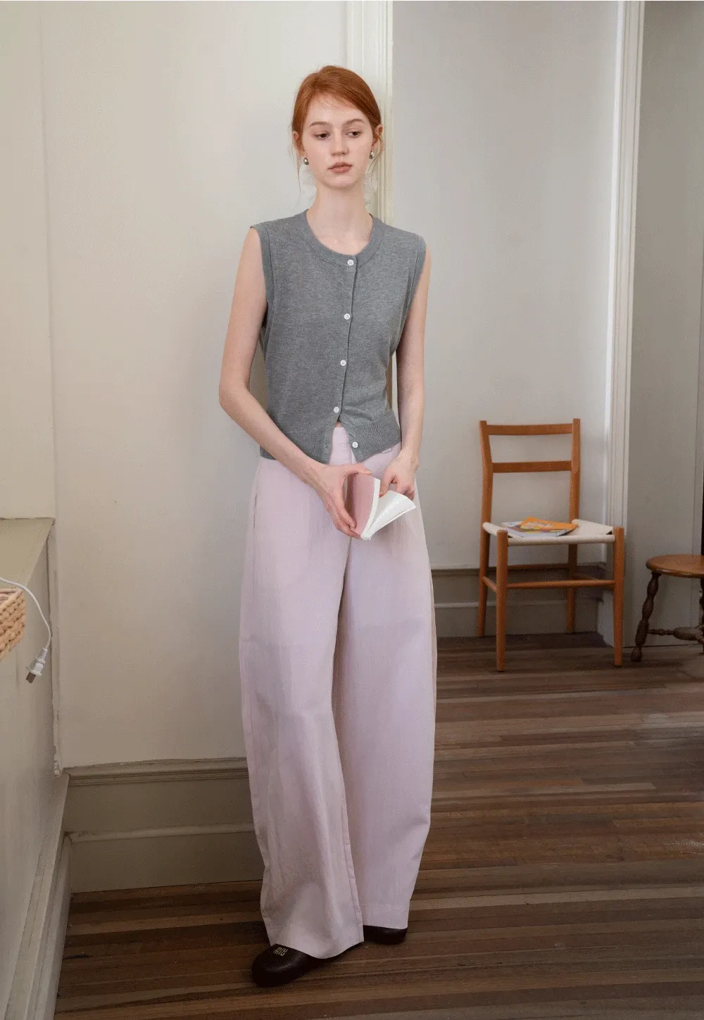 Women's High Waist Balloon Pants with Belted Waist