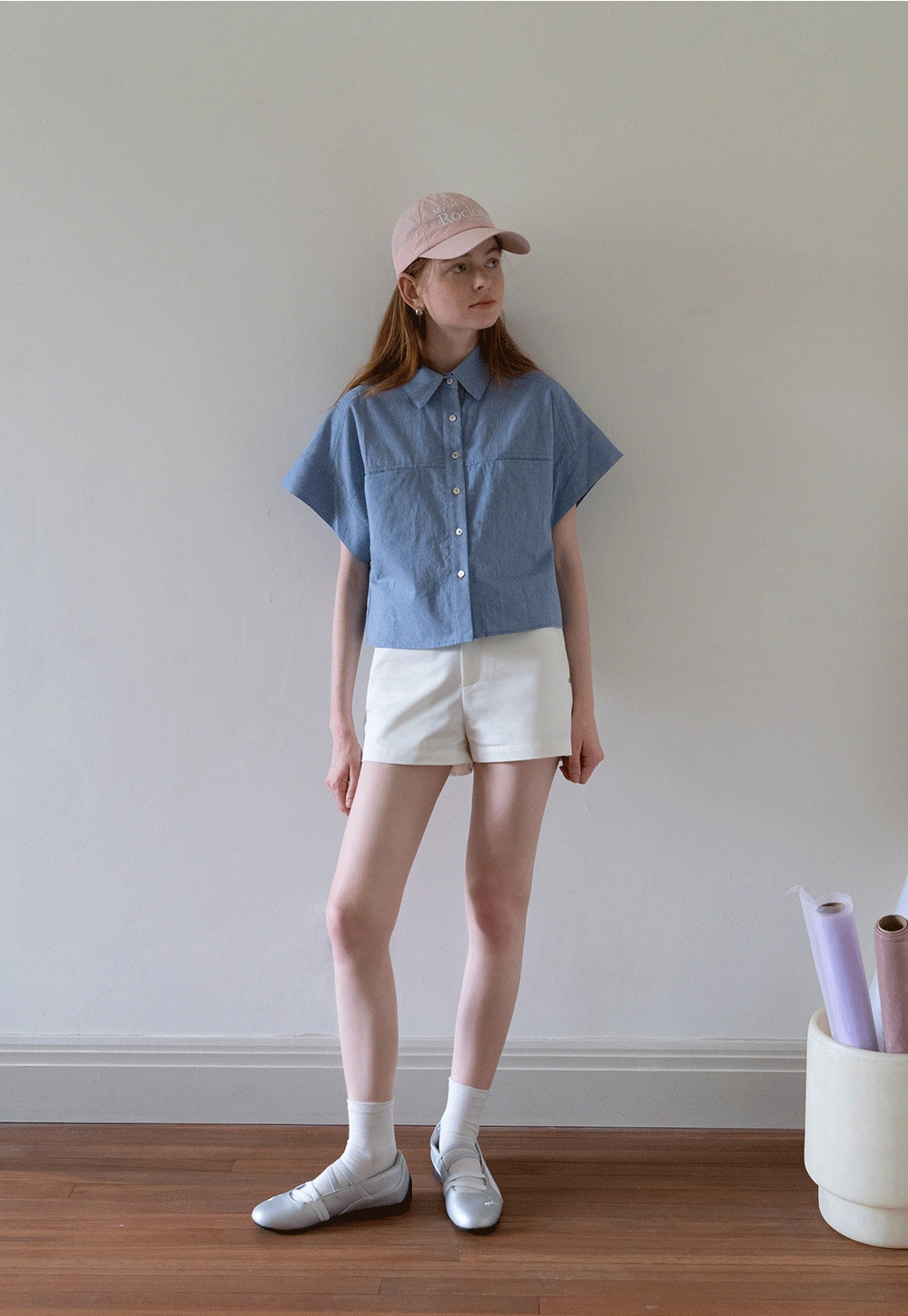 Women’s Denim Button Down Shirt