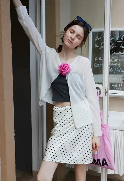 Women’s Lightweight Knit Button Down Cardigan Long Sleeve