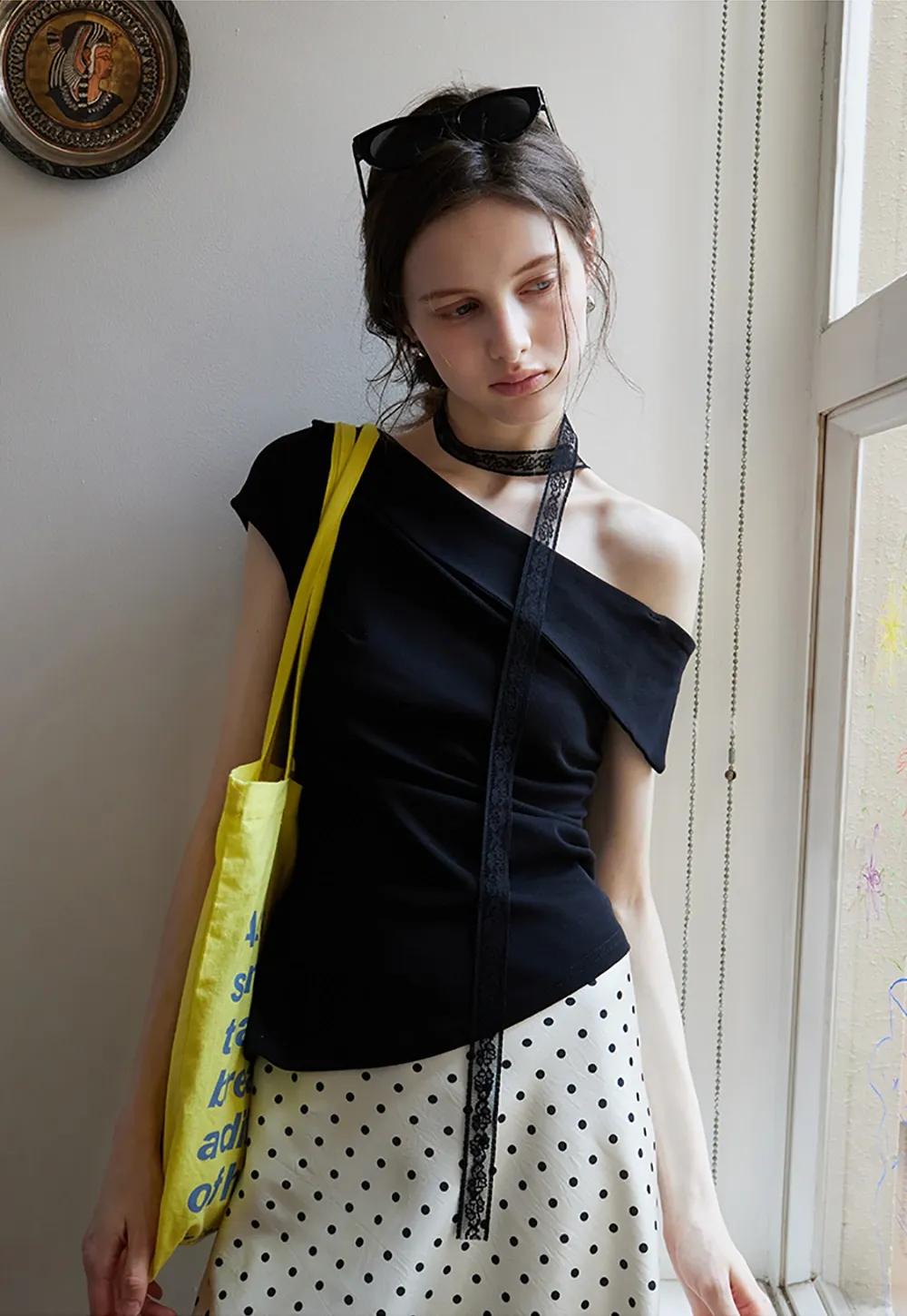 Women’s Asymmetrical Off Shoulder Top
