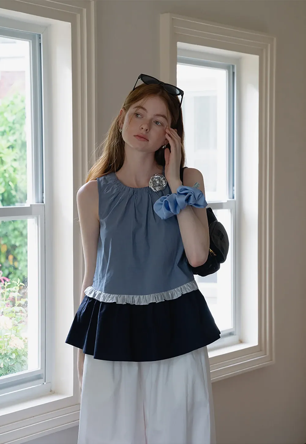 Women’s Layered Ruffle-Hem Sleeveless Vest