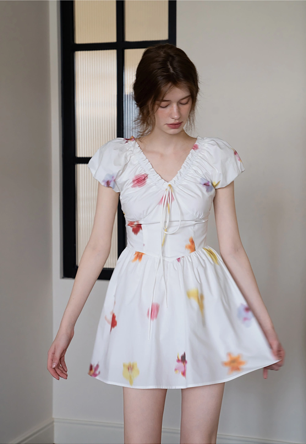 Romantic Floral Mini Dress