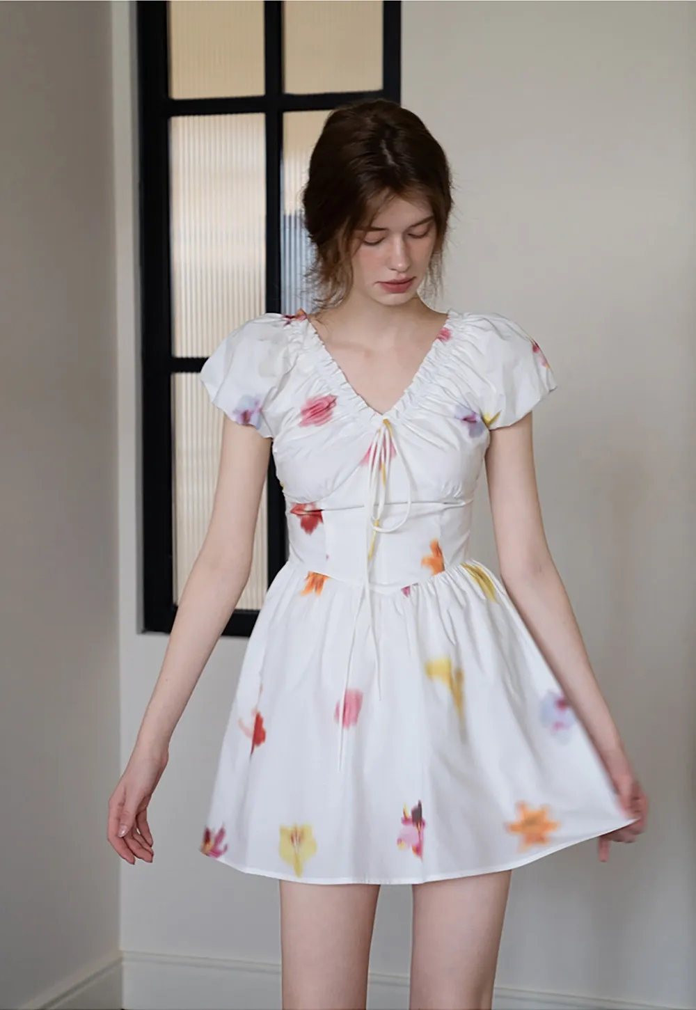 Romantic Floral Mini Dress