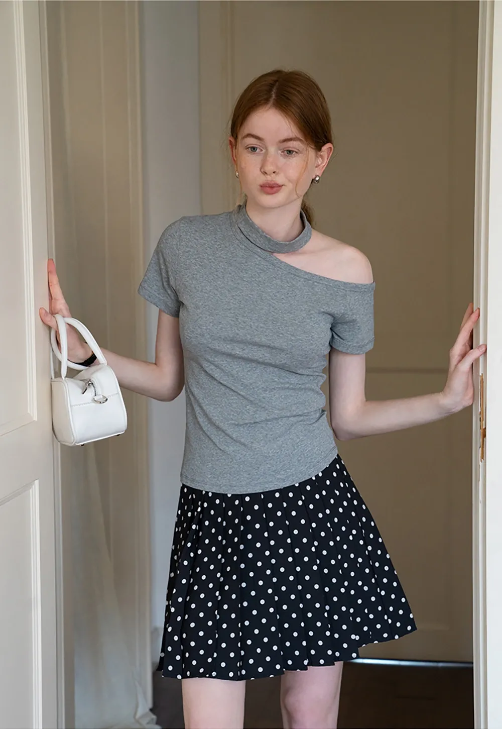 Asymmetrical Neckline Tee