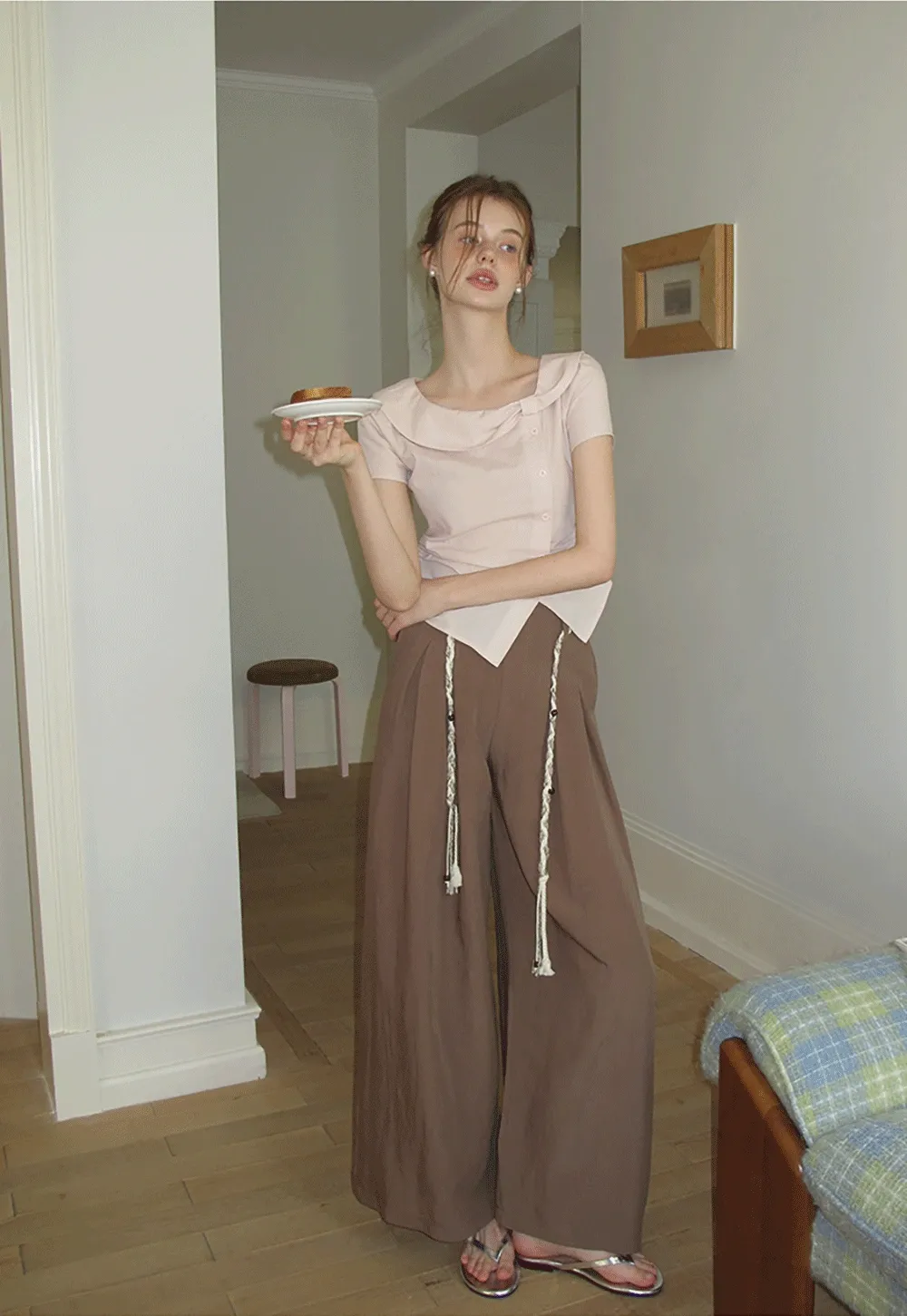 Women’s Peter Pan Collar Button Blouse