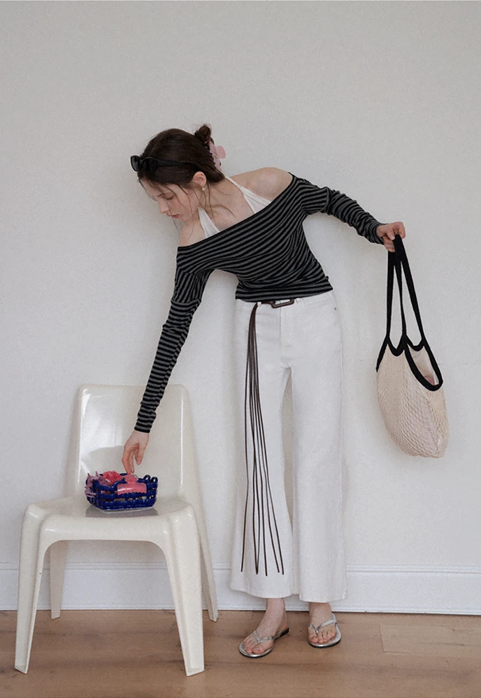 High-Waist Flared Jeans