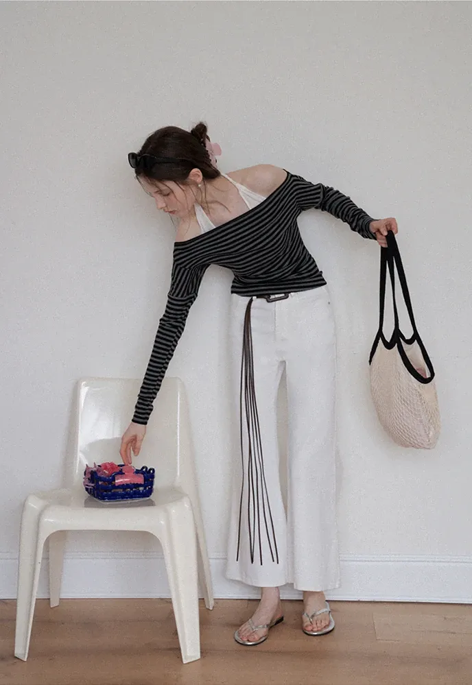 High-Waist Flared Jeans