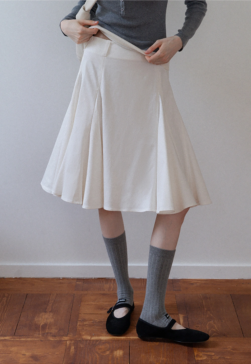 Women's High Waist Flared Skort