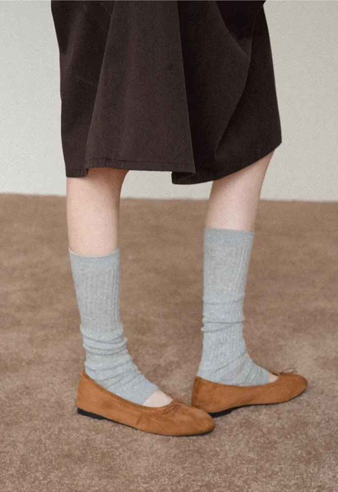 Ribbed Slouch Socks