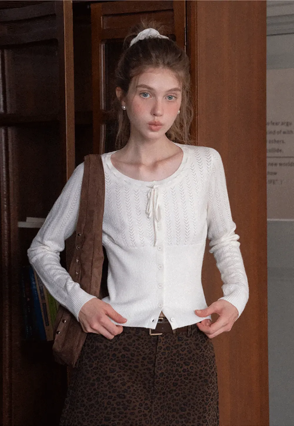 Knit Tie Front Cardigan