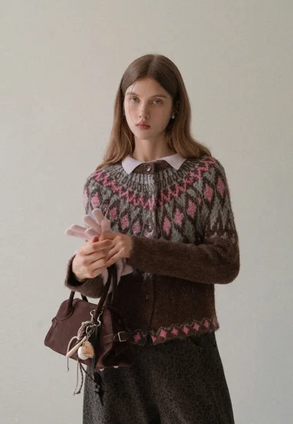 Vintage Fair Isle Knit Cardigan