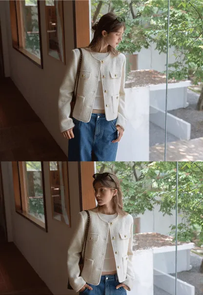 Womens Tweed Short Jacket