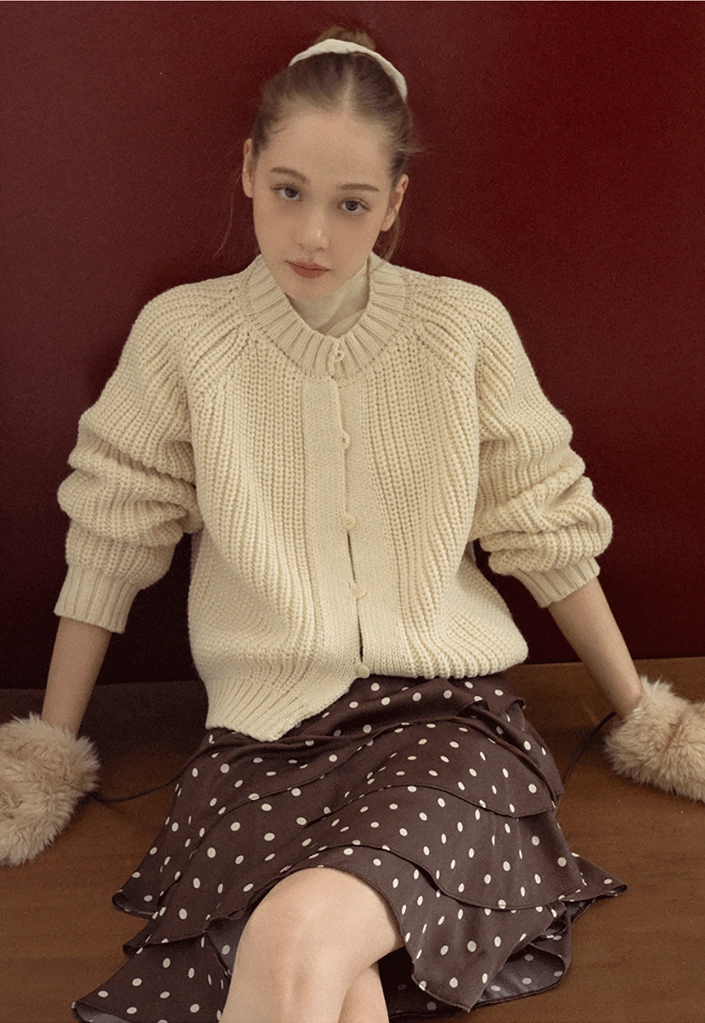 Classic Button Cardigan Women Soft Knitwear