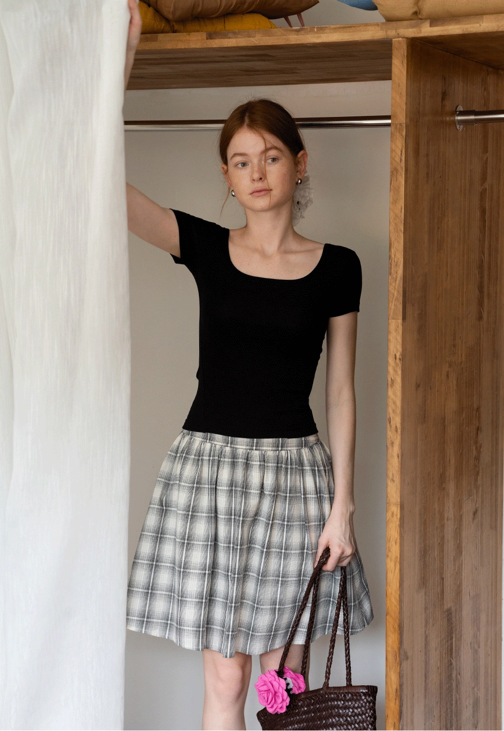 Women's Plaid Pleated Skirt