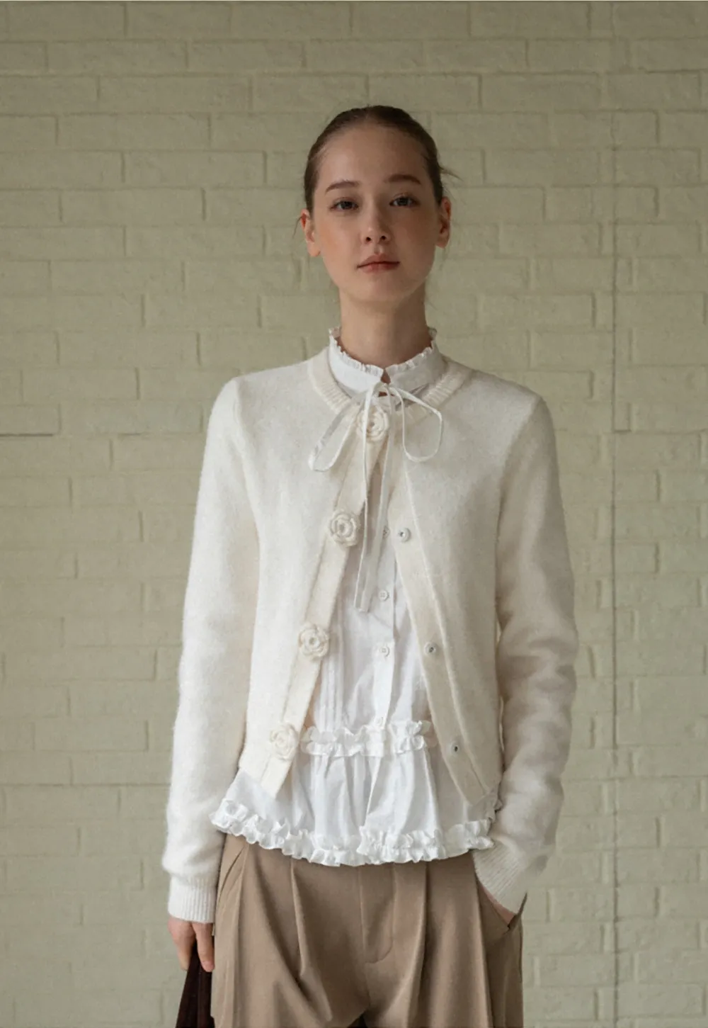 Women Cable Knit Cardigan