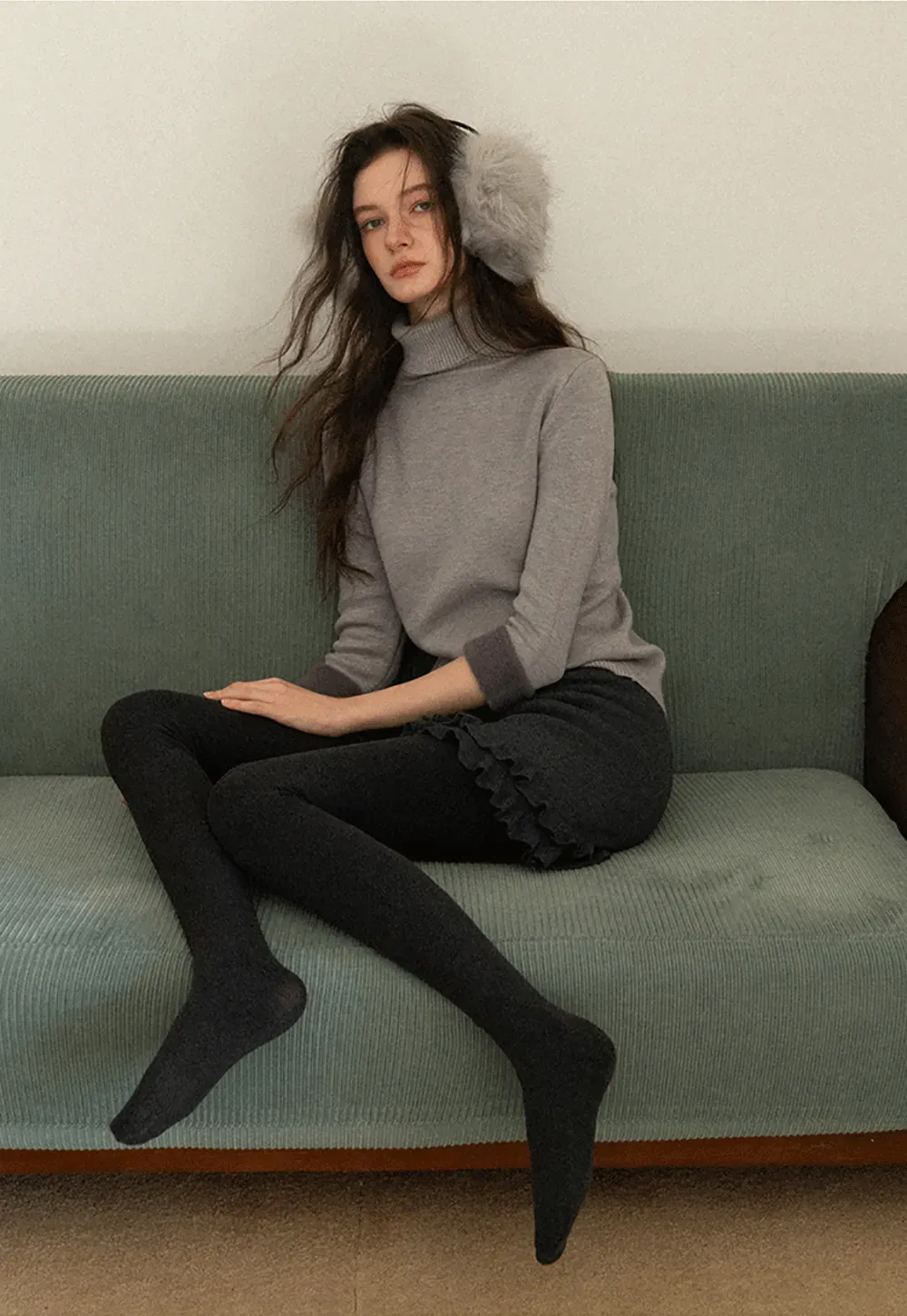 Soft Knit High-Waist Lounge Pants