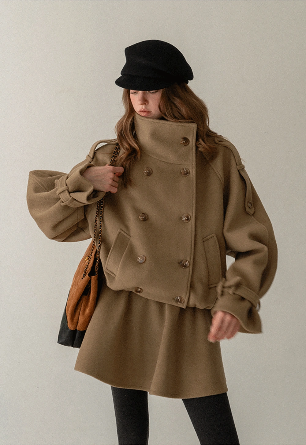 Elegant Jacket and Pleated Skirt Set