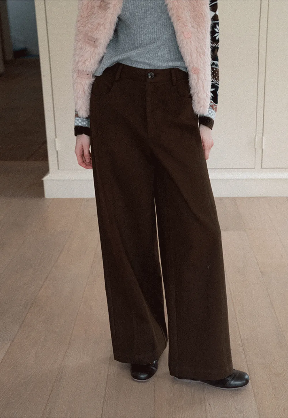 Wide-Leg Suit Trousers