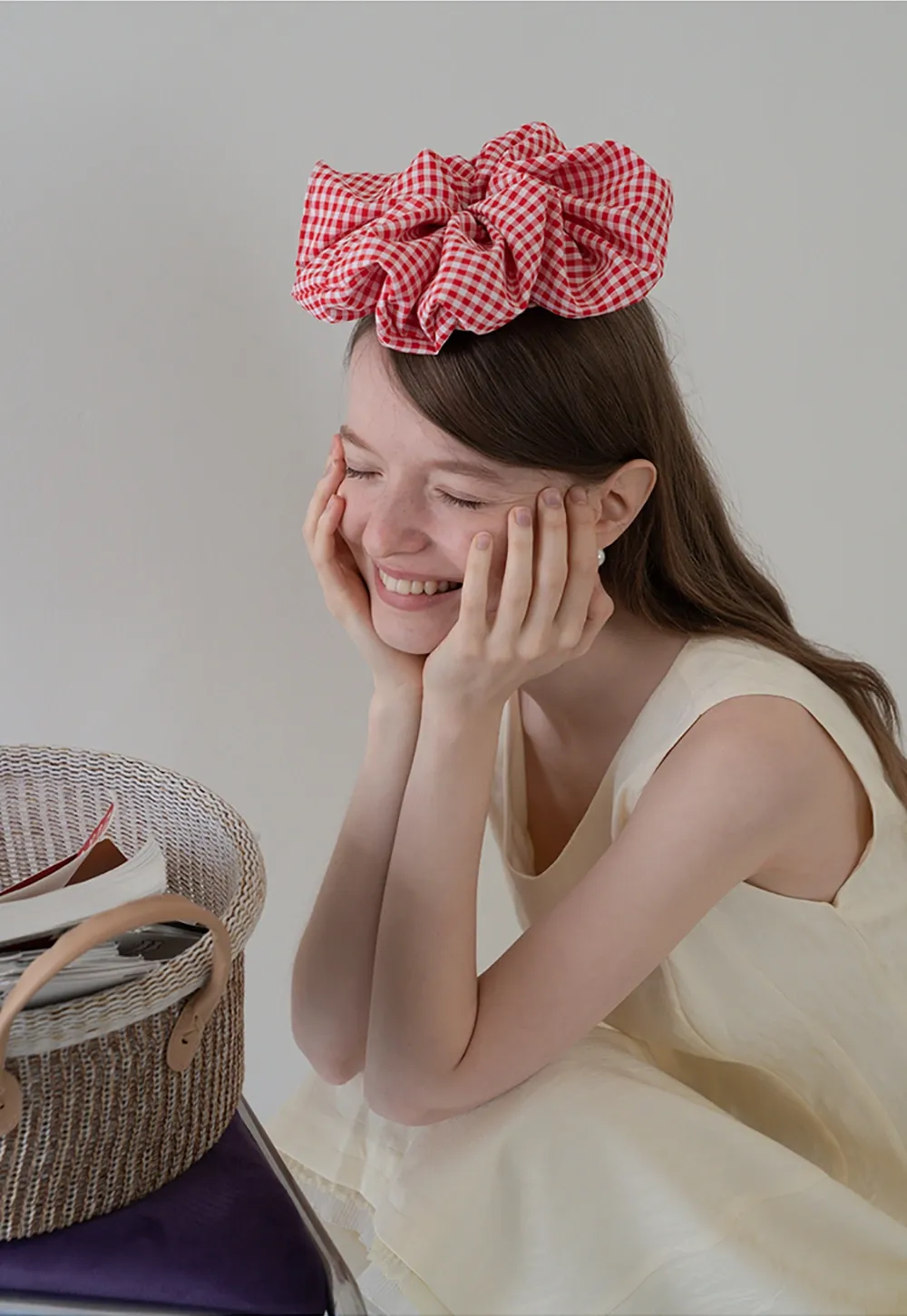 Plaid Aesthetic Scrunchie Hair Tie