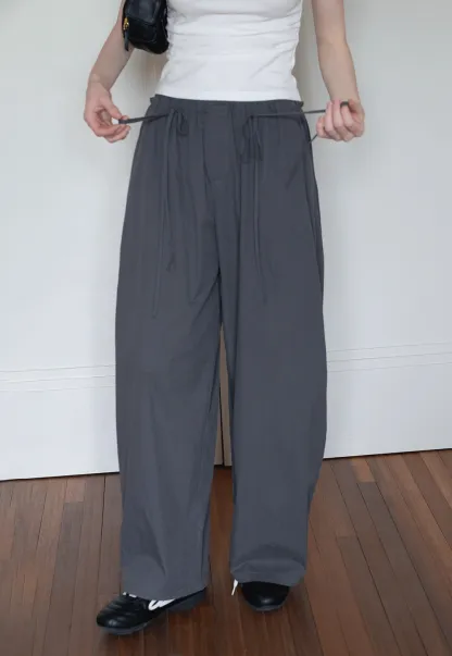 Women's Gray Jogger Banana Pants