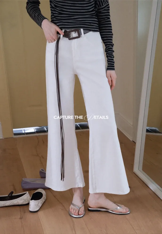 High-Waist Flared Jeans