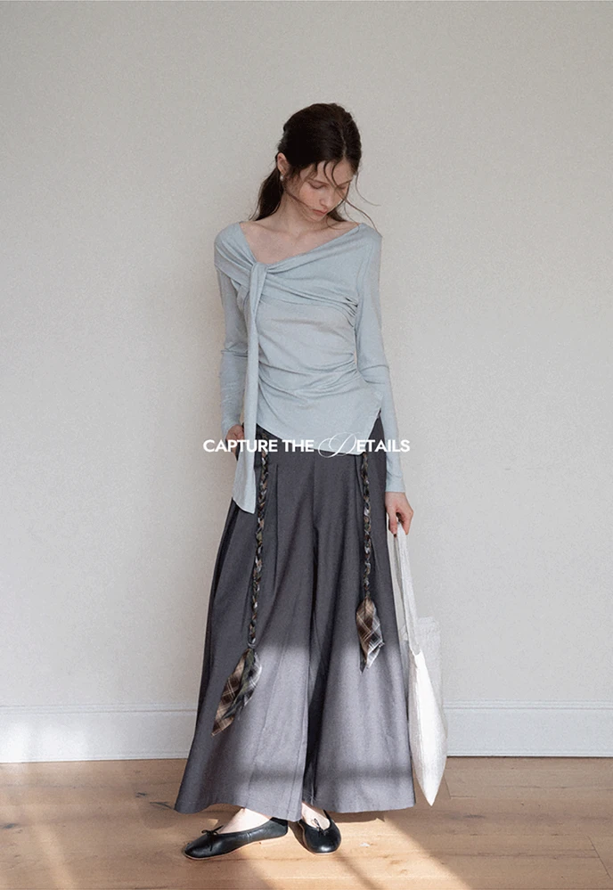Asymmetric Twist Drape Top