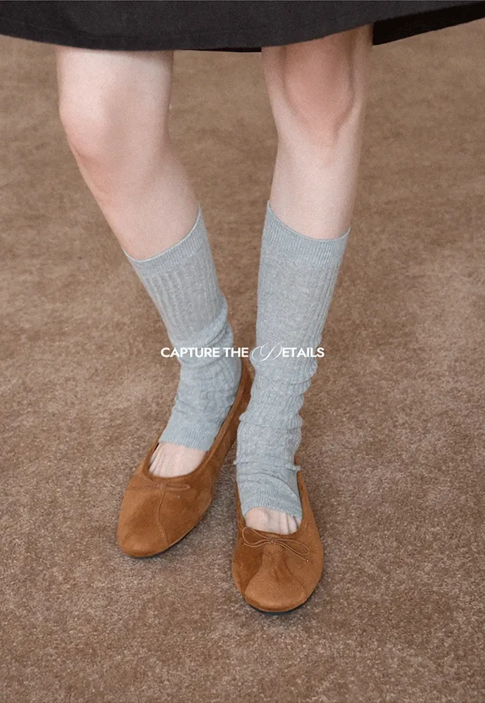 Ribbed Slouch Socks