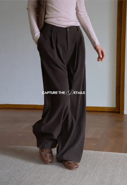 High Waist Wide Leg Pants