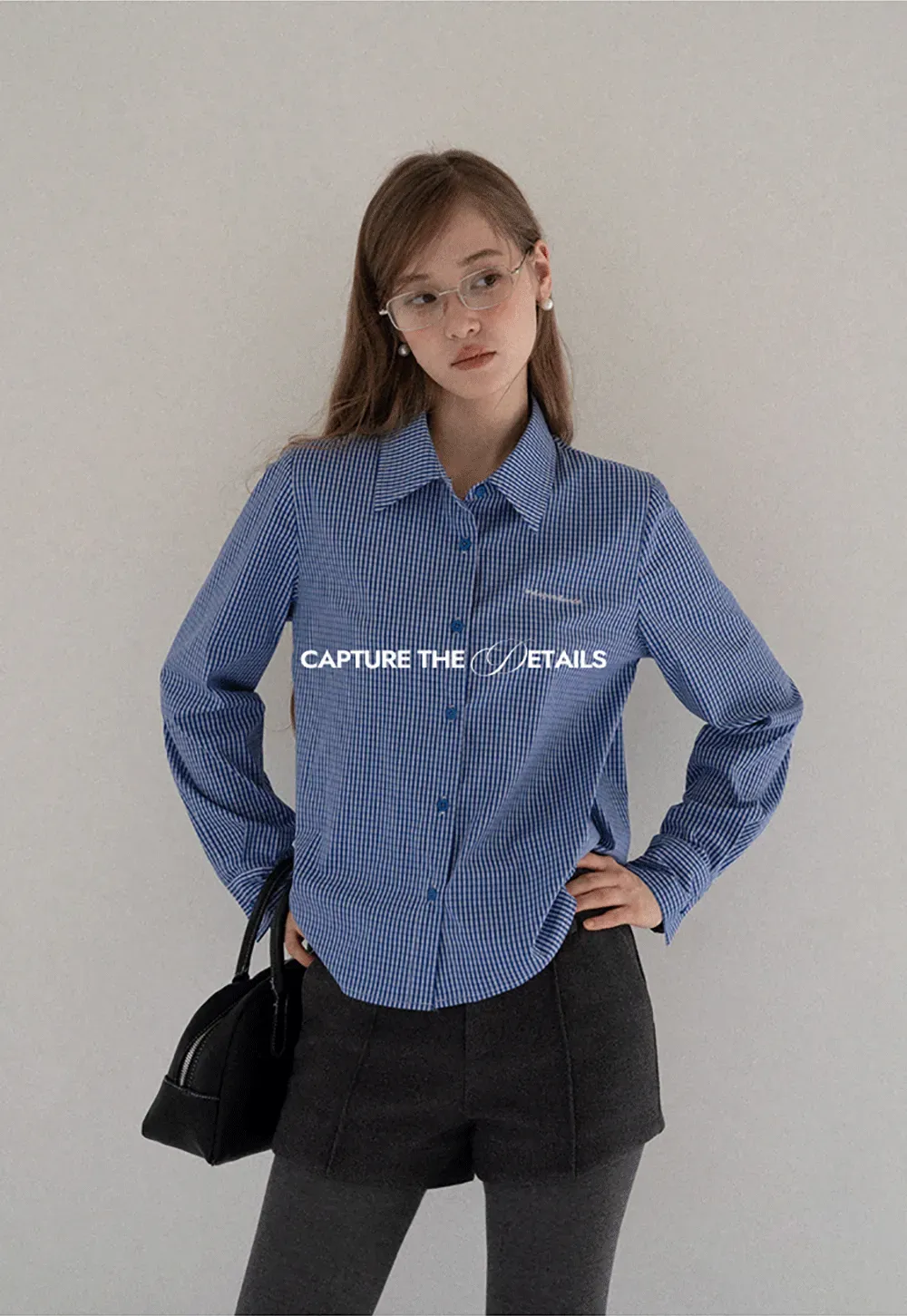 Blue Check Button Up Shirt