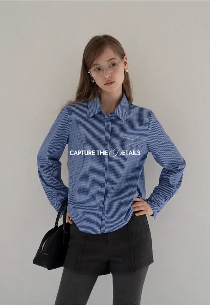 Blue Check Button Up Shirt