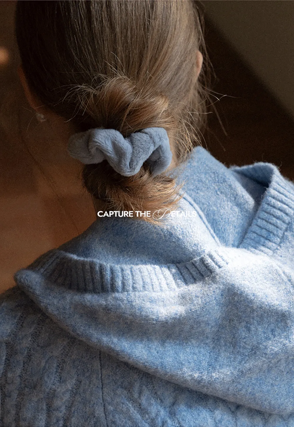 Faux Fur Scrunchie Set