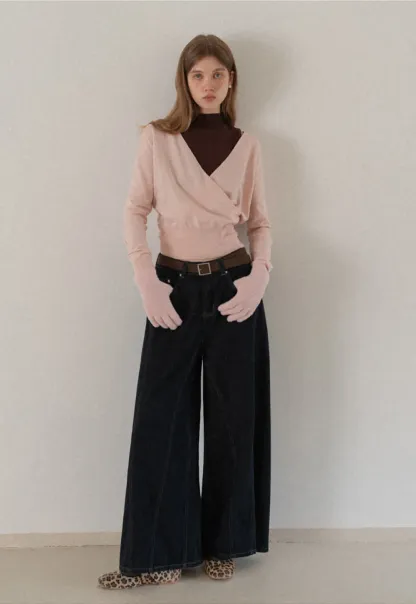 Solid Color Thick Knitted Finger Gloves